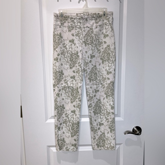 Carolina Belle Montreal Floral Ankle Pant Stretch Size 6 - Picture 1 of 9